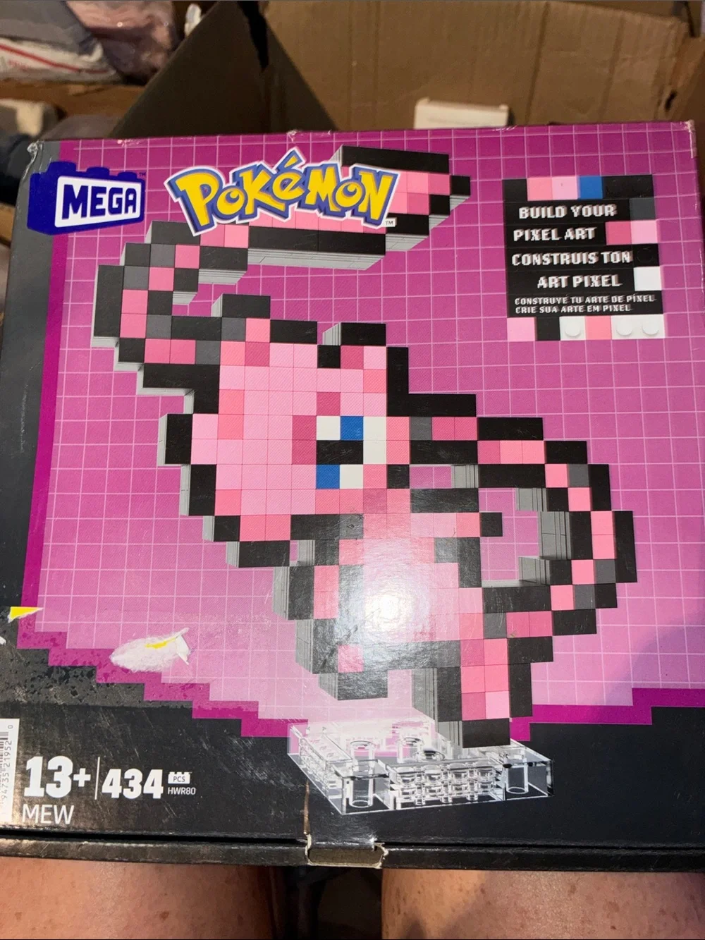 Mega Pokémon Pixel Art set - Pink & Black